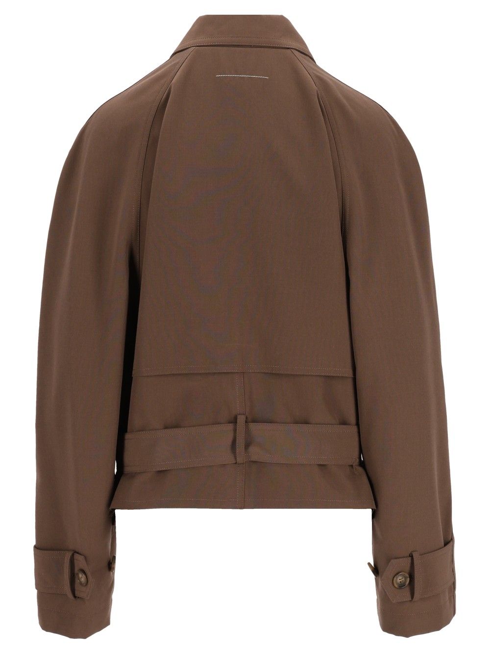 Mm6 Maison Margiela Short Jacket Coats - Marrone | 78b75f3a98e90e8bc272e8467603c0d57383aa11
