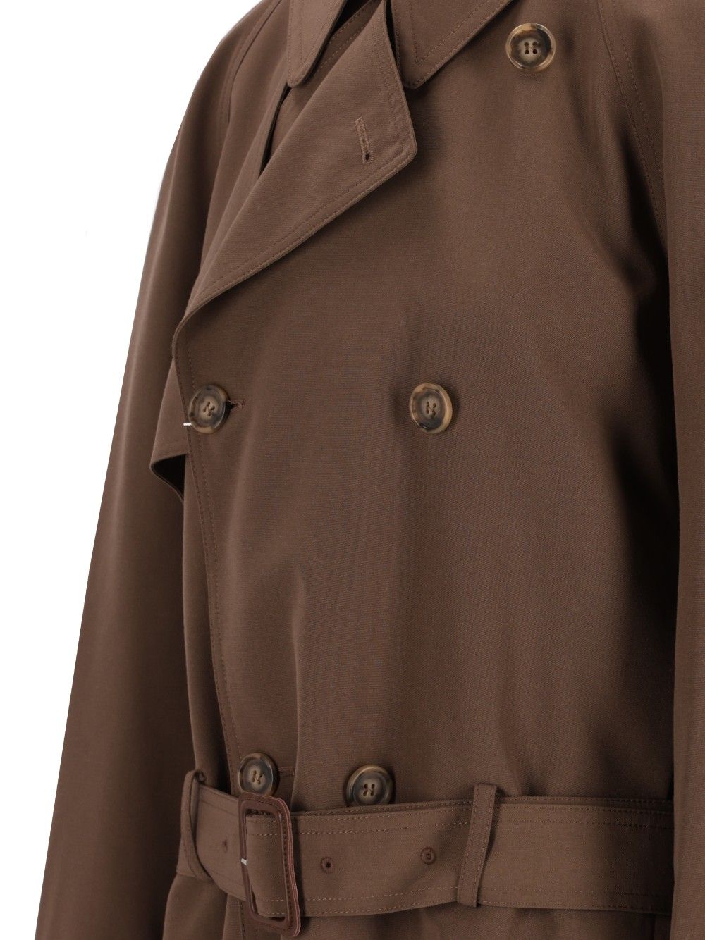 Mm6 Maison Margiela Short Jacket Coats - Marrone | b9de34cc2c902596d28c455c49e5503483793ee7