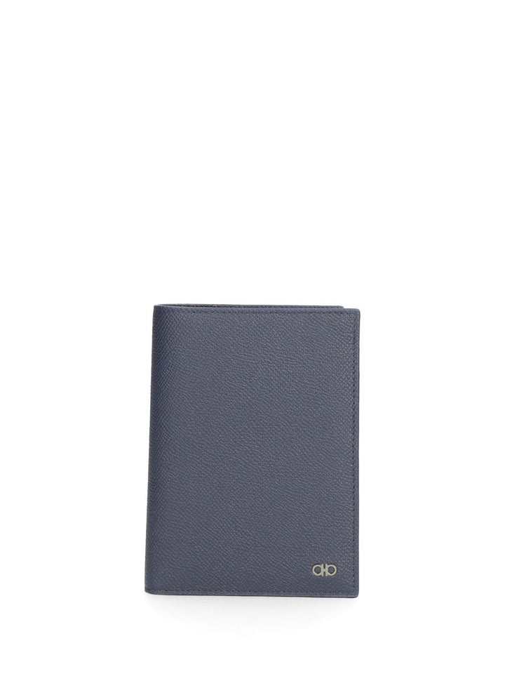 Ferragamo Gancini Compact Wallet Wallets - Blu | cb2b5acfd2a24d811bc34a8498d34ec4cd54b44f