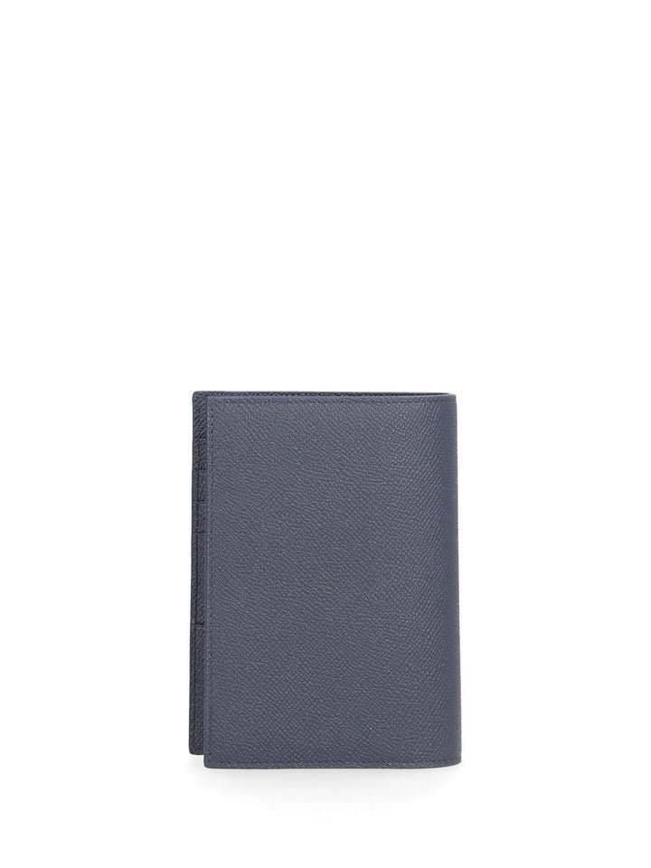 Ferragamo Gancini Compact Wallet Wallets - Blu | 1637764fb6e22ab4ba85e2bac4da8d6825473b24