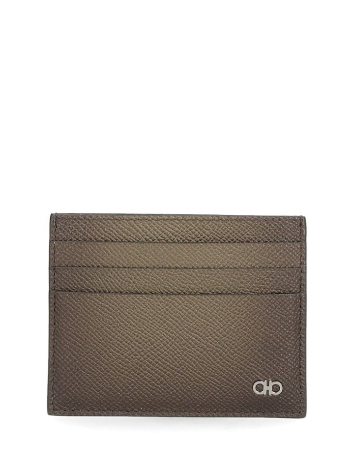 Ferragamo Gancini Credit Card Holder Wallets - Marrone | d6cf7c9337a0171078755b5ec90fcadb870b743e