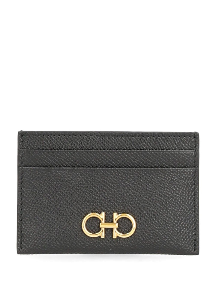 Ferragamo The Gancini Wallets - Nero | 8a67ccba5d34a9e893f02baad8cd3aa60c8ba960