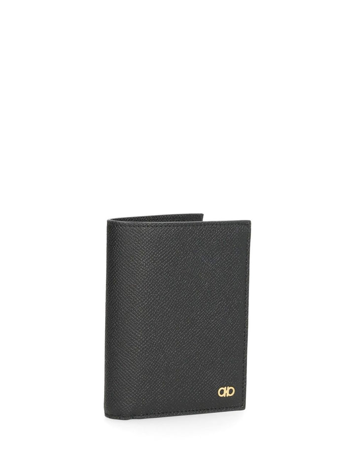 Ferragamo Mini Gancini Wallet Wallets - Nero | 3ed20096d45bdc9ba86b74ce56a8bf87f82271dc