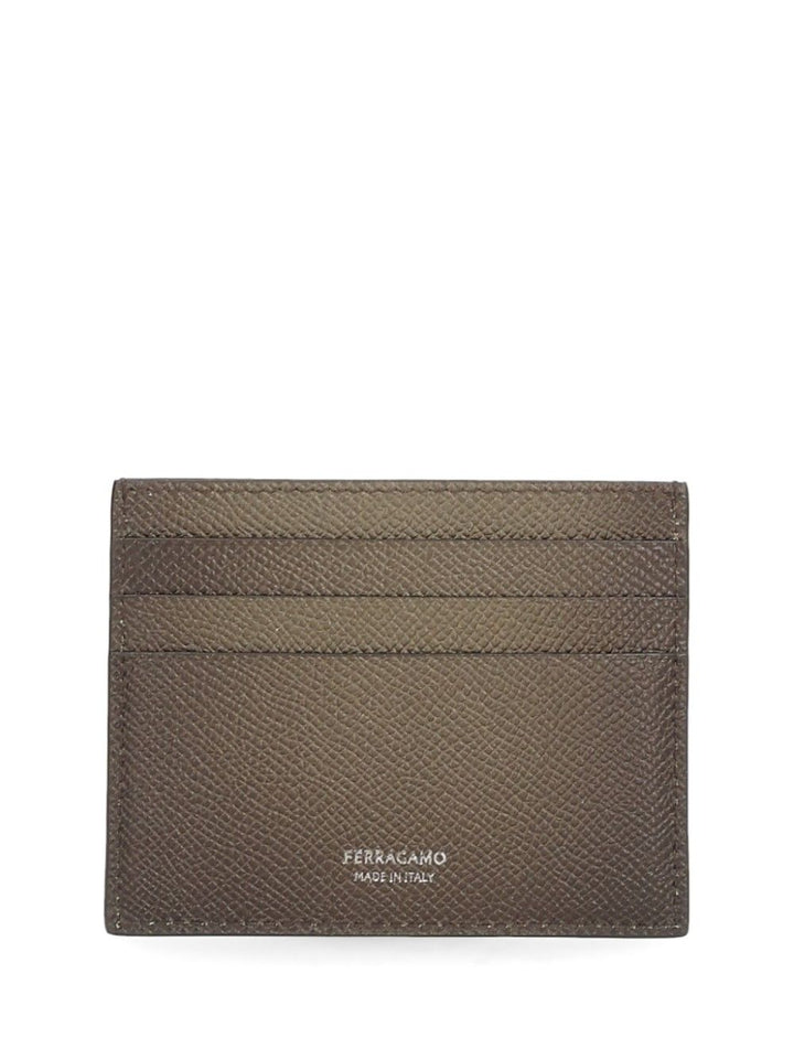 Ferragamo Gancini Credit Card Holder Wallets - Marrone | dc8d9482e695abf838b116a631c3149f1e7e48fc