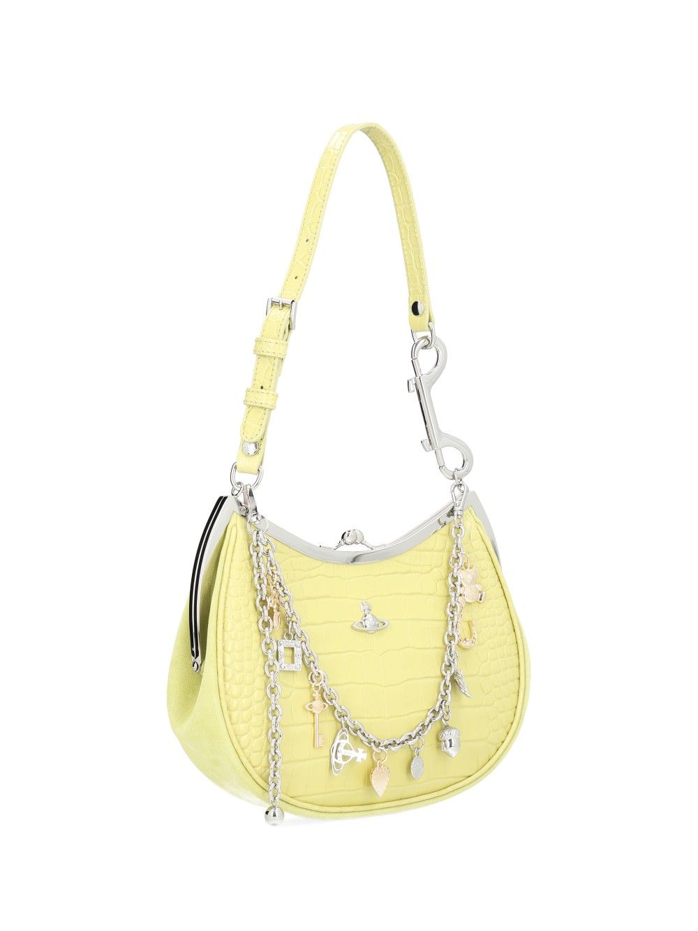 Vivienne Westwood Leather Charm Bag Shoulder Bags - Verde | 1e6857a8f8e7adaacb33e83258c443208e23fb78