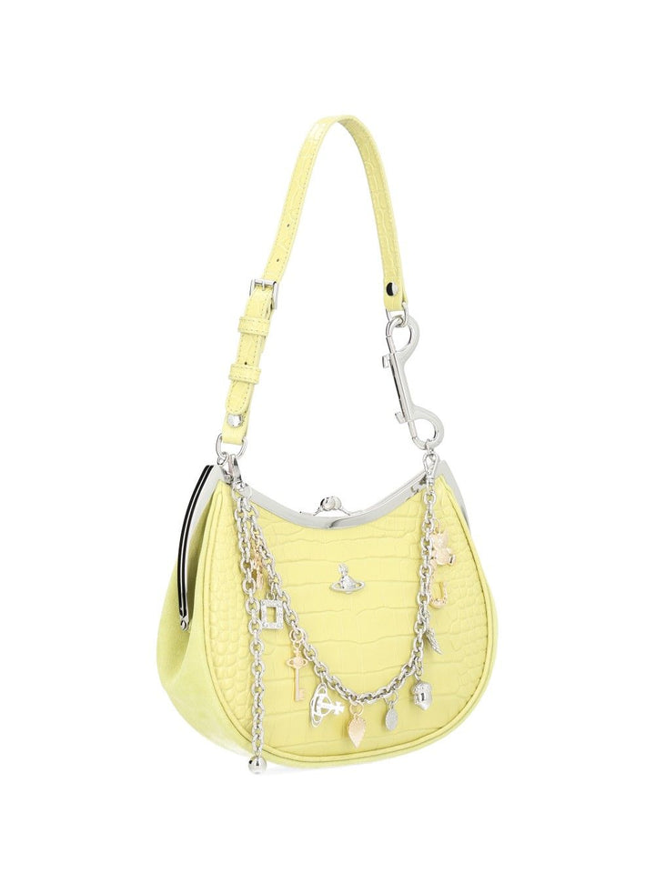 Vivienne Westwood Leather Charm Bag Shoulder Bags - Verde | 1e6857a8f8e7adaacb33e83258c443208e23fb78