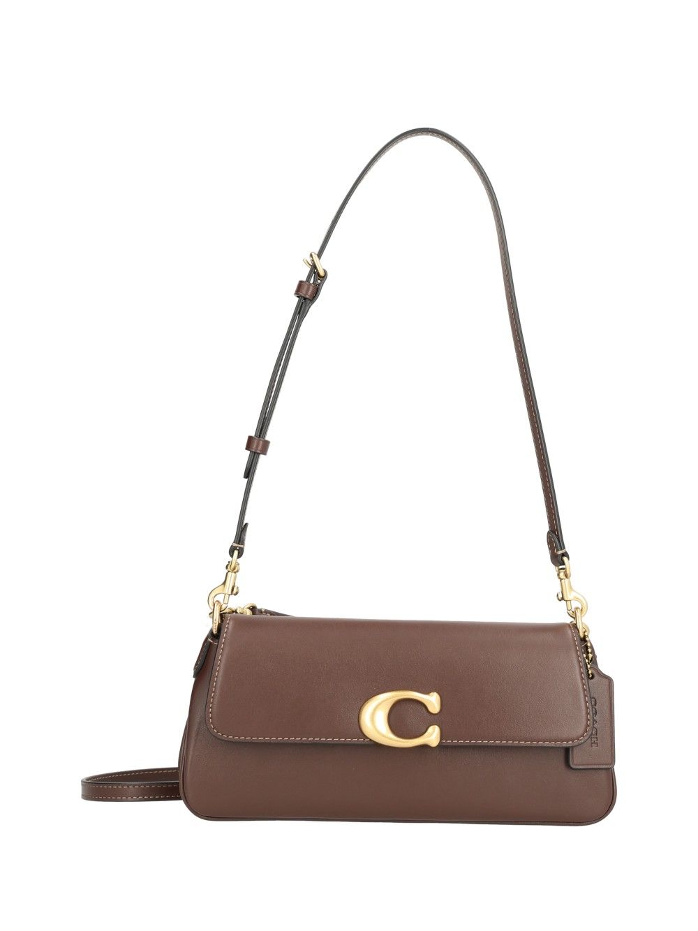 Coach Refined Calf Leather Jet Shoulder Bag Shoulder Bags - Marrone | 2fcb12e124dcc0348ef12af68ab9f85e50163180