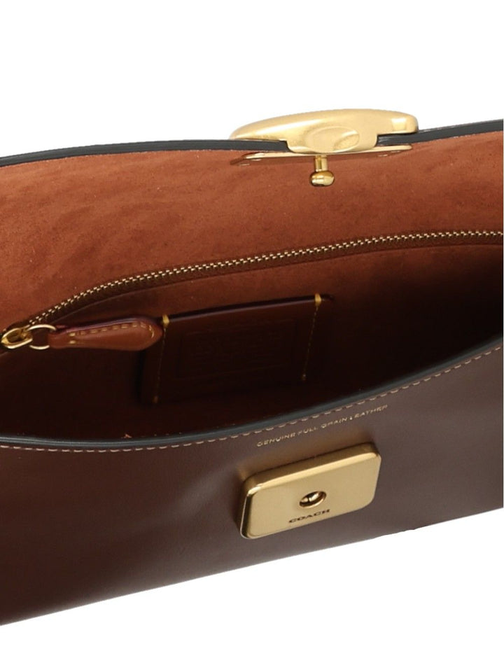 Coach Refined Calf Leather Jet Shoulder Bag Shoulder Bags - Marrone | c15905430c7f4d39b2ed44f38a9a69ba21dbba99