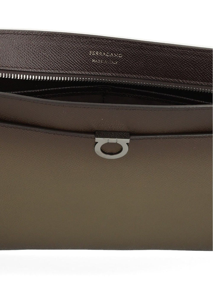 Ferragamo Gancini Pouch Small leather goods - Marrone | 09e9b3a2e2cdfc378fc4d59dd7786a1dc42a146c