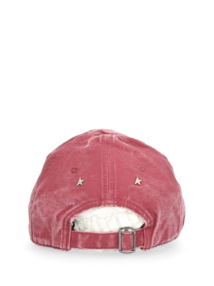 Golden Goose Deluxe Brand Washed Cotton Baseball Cap Cappelli - Bordeaux | 4b2e30ead2acb4cc7e219ca846b2d7d3420406ae