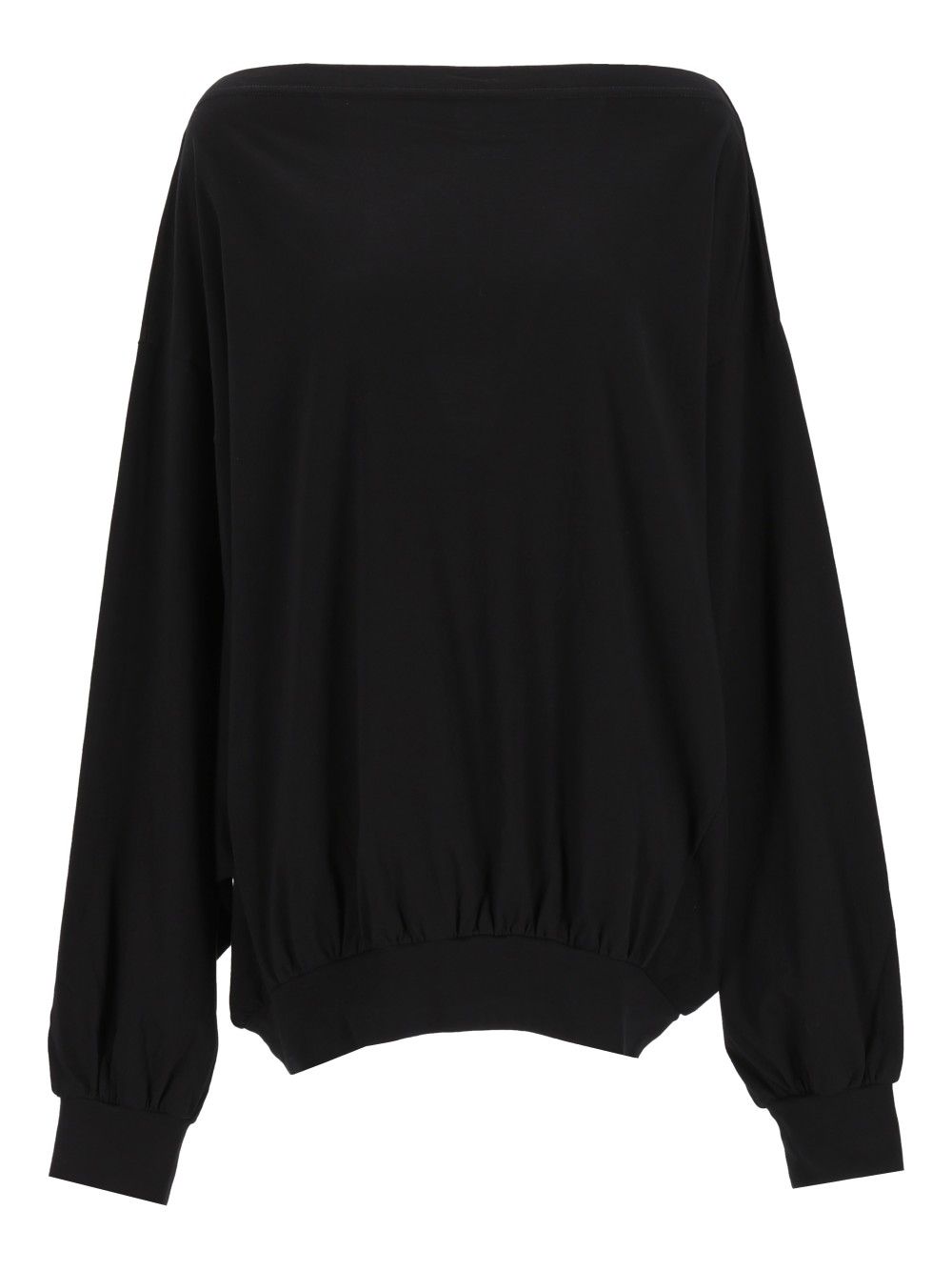 Mm6 Maison Margiela Oversized Sweater Top - Nero | 47feaa1832928eac78cc572a9f4df313e7ed79d7