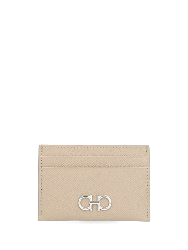 Gancini Credit Card Holder Wallets Beige