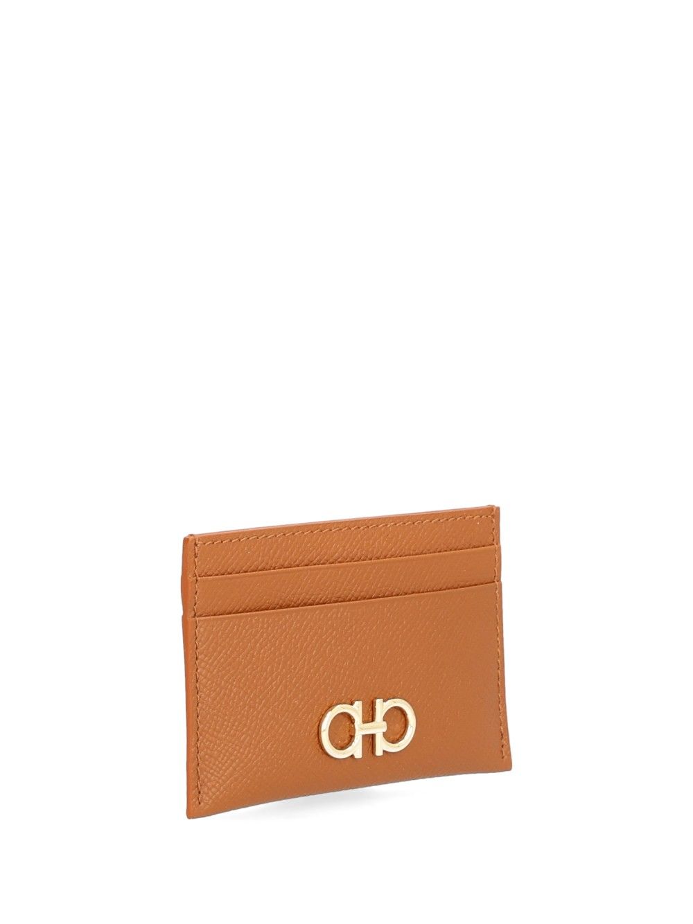 Ferragamo Gancini Credit Card Holder Wallets - Marrone | 25e21b6e94af874e55a4eb509dfff8c7b3ad89c3