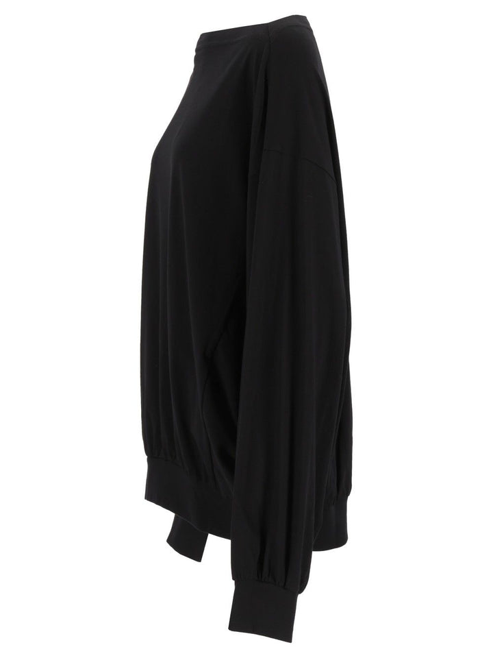 Mm6 Maison Margiela Oversized Sweater Top - Nero | bde5554dc1cff9febfd4b4324bdba0d137c3a142