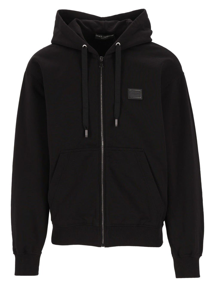 Dolce & Gabbana Cotton Hoodie Sweatshirts - Nero | 693a1af844acf0d89a7893d8e09eac4656347a68
