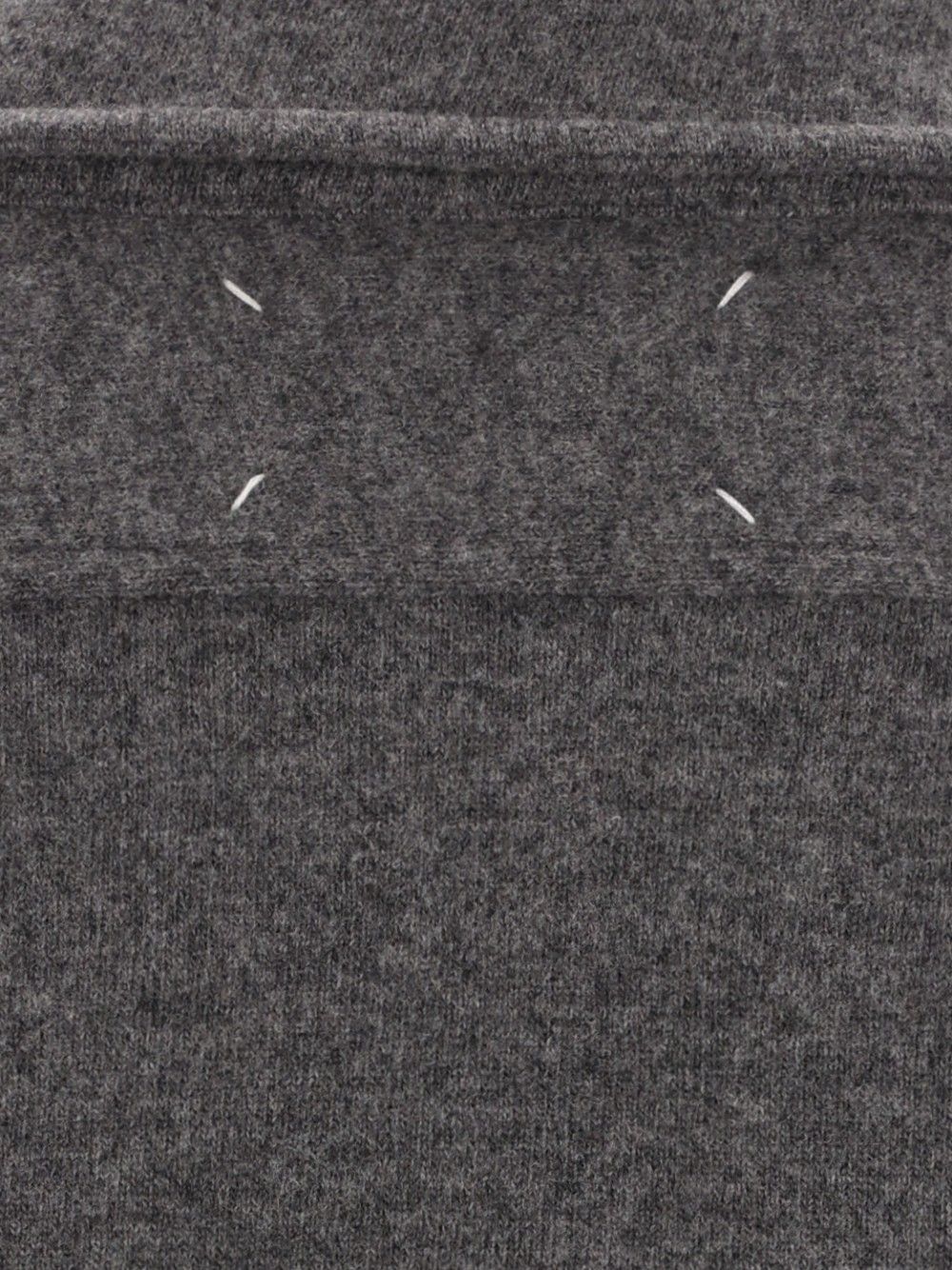 Maison Margiela Twist Lambswool Polo Knitwear - Grey | 23fedee06ffe2c972ddf85f6869effd4921bc0c2