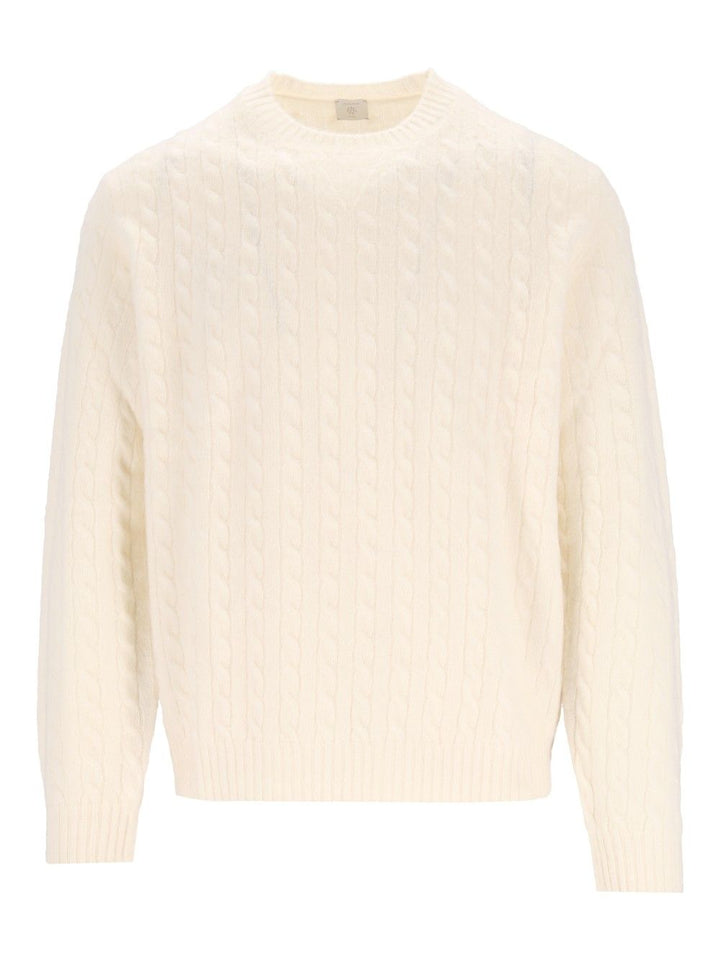 Eleventy Cable-Knit Jumper Knitwear - Bianco | 07cd3acd411a84b200cf7ed55f2c951ffdbe117c