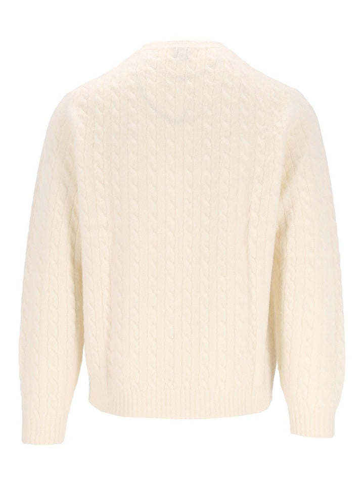 Eleventy Cable-Knit Jumper Knitwear - Bianco | fa953c6d025dd2042e78b77ccf8e7844238015ab