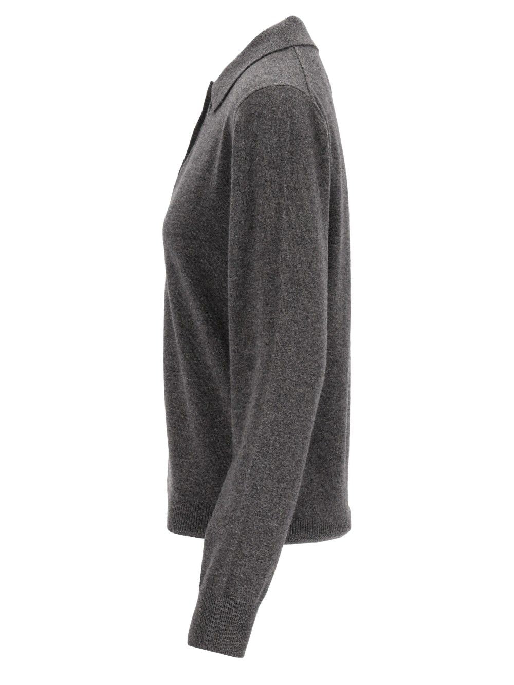 Maison Margiela Polo Sweater Knitwear - Grey | 8f10f58afd7b11c410d71c32a66831537838f370