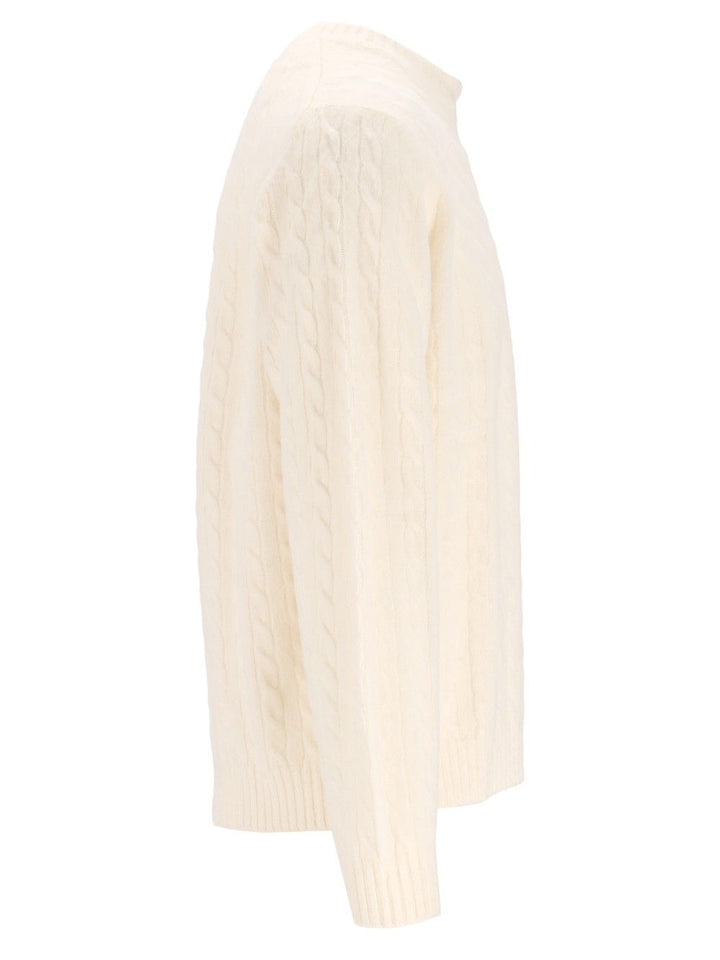 Eleventy Cable-Knit Jumper Knitwear - Bianco | aee356f055650fca839b521020caf03de892b31d