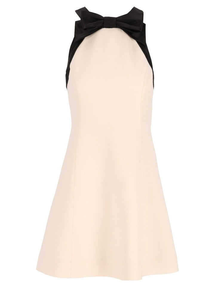 Valentino Garavani Short Crepe Couture Dress Abiti - Bianco | faa48224f6ccabf6665d6e661167f1deee09fc6d
