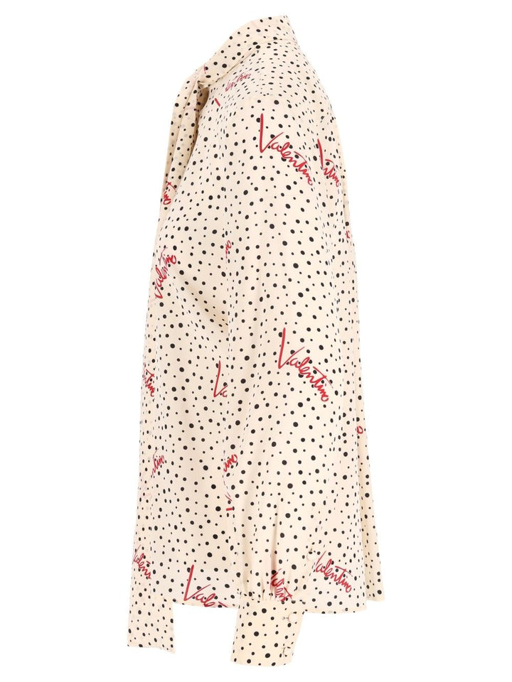 Valentino Garavani Plusdepois Bubble Crepe De Chine Shirt Shirts - Bianco | c6ea6c31ebe77d40192c7072735c9839339ecbd1