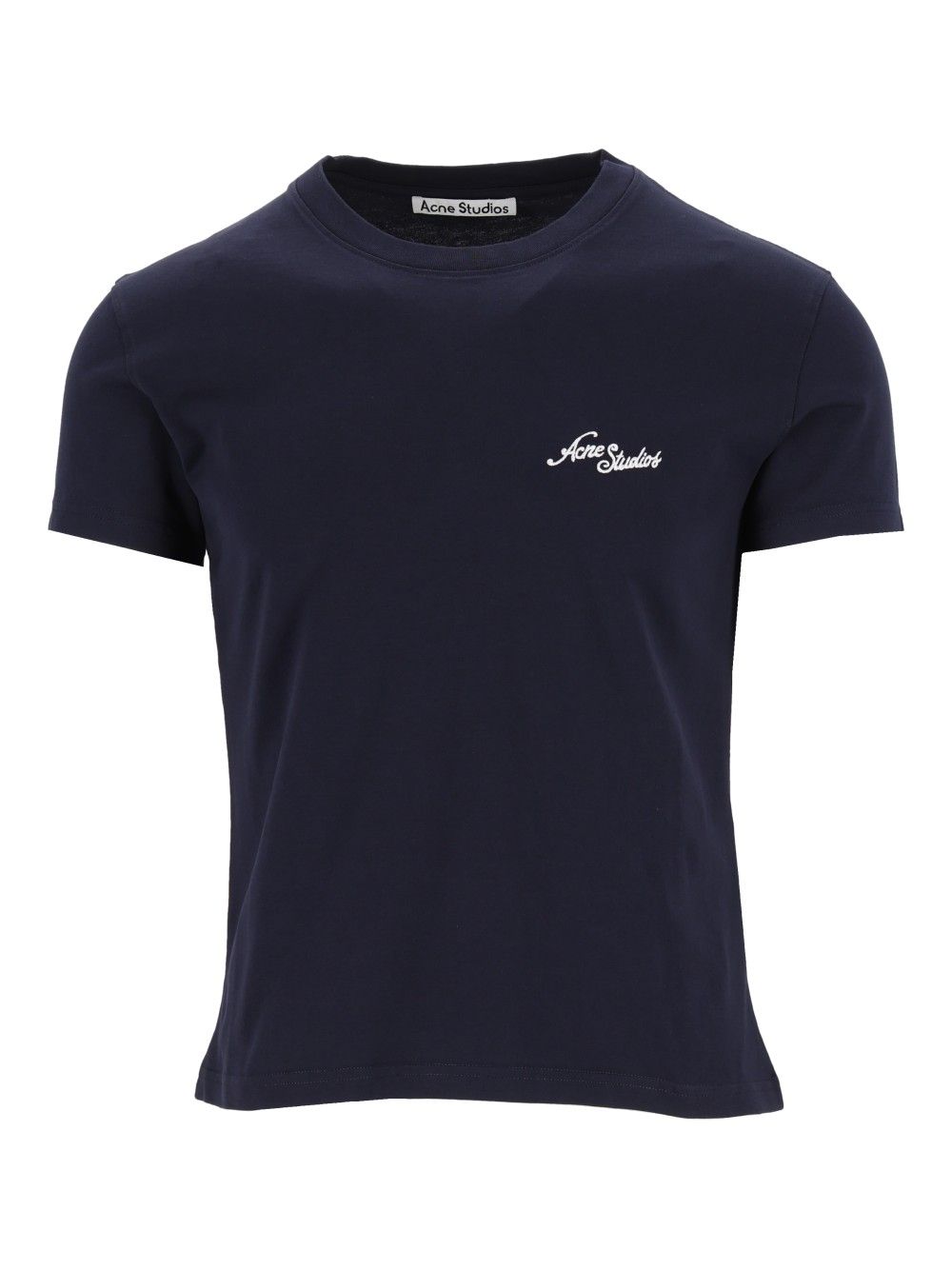 Acne Studios Organic Cotton T-Shirt - Blu | b443c179f32173685379a8b108cfb89fd749a31c