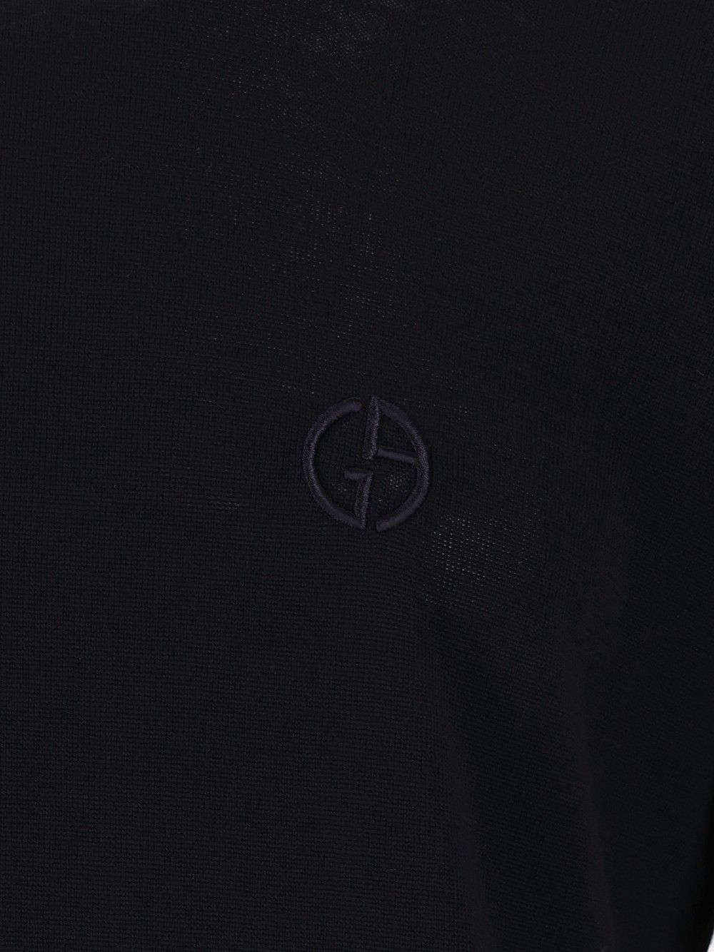 Giorgio Armani Crew Neck Wool Sweater Knitwear - Blu | e478282aaf6ba9807fce5b32e526466277313209