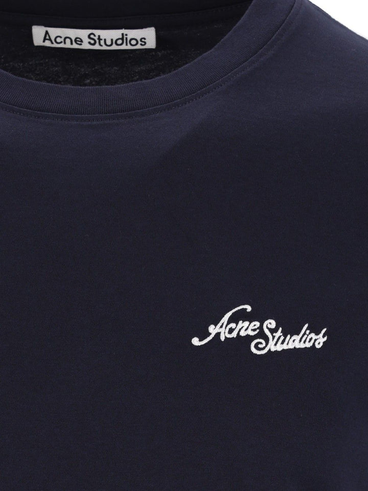 Acne Studios Organic Cotton T-Shirt - Blu | 08ae022678f892c350a0fe39a15abc62d2161fb8