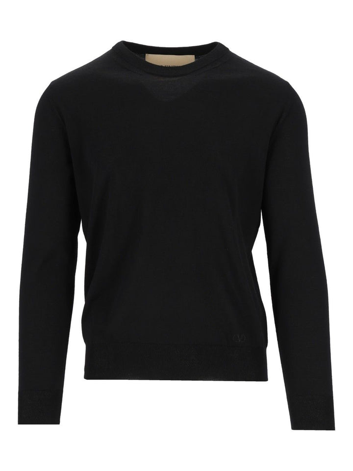 Valentino Garavani Vlogo Signature Sweater Knitwear - Nero | 4c5afd5d12bc58d3024cf1d418de4c81dc16790e