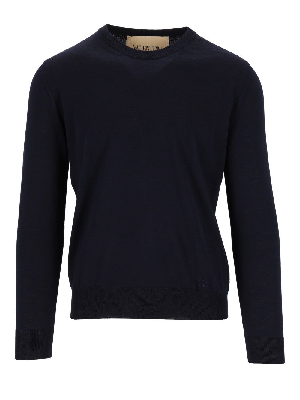 Valentino Garavani Vlogo Signature Sweater Knitwear - Blu | db7b4eb487e5907a339ea93fbb5ab8a9fdd3517d