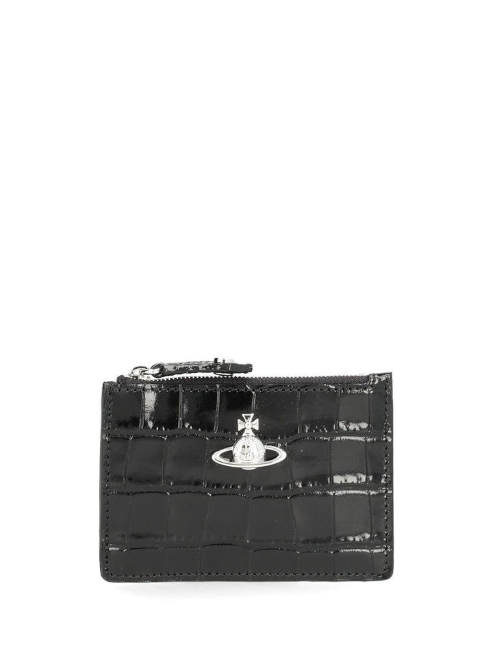 Vivienne Westwood Slim And Long Card Holder Small leather goods - Nero | 8ef75196a259bed0d94289ec66e53f3628cc2f04