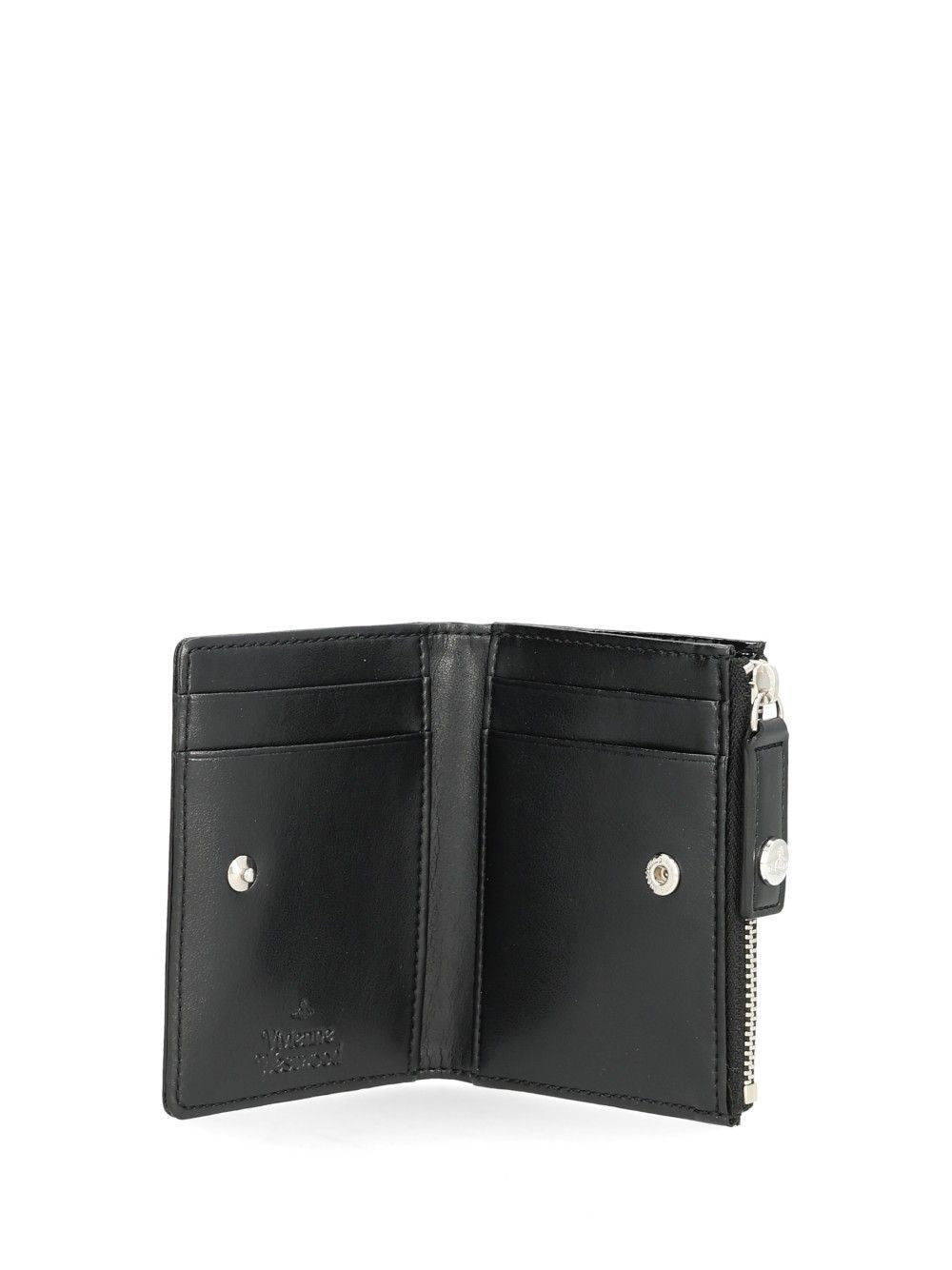 Vivienne Westwood Slim Card Holder With Flap Small leather goods - Nero | 9b79c0c3dc7cb85a3b721b67d2059f9c7c54f032