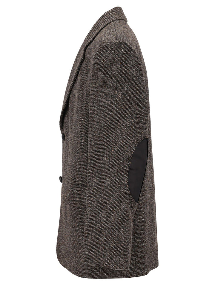 Mm6 Maison Margiela Single-Breasted Jacket Giacche - Marrone | 083a7fd8c549cb34eaeb9981b571475a5b3e004a