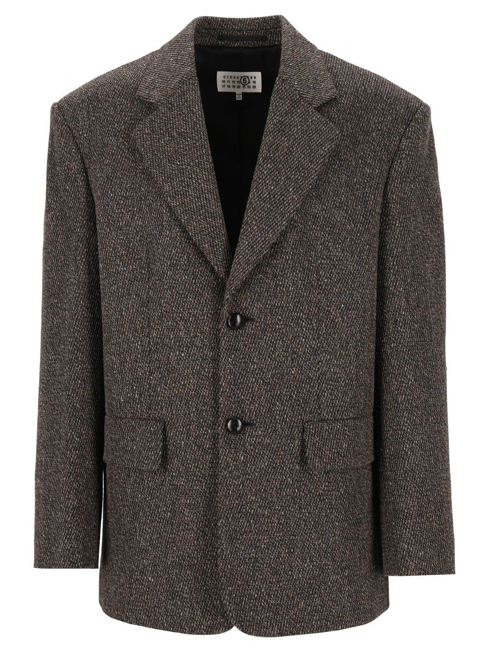Mm6 Maison Margiela Single-Breasted Jacket Giacche - Marrone | f22f1432c45cee239f9bb43420ee132f4ef49d8d