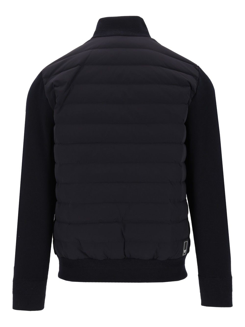Emporio Armani Down Jacket With Knitted Sleeves Coats - Blu | a8c8ca84f2207ae6278e3d4d793a3bf68764cce4
