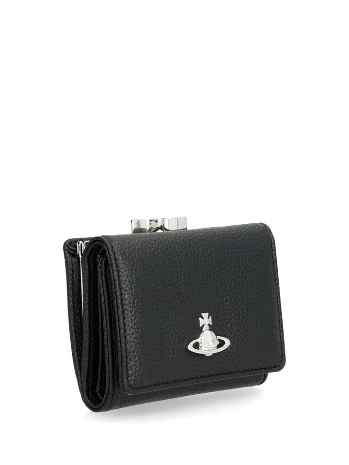 Vivienne Westwood Small Wallet With Frame Wallets - Nero | 45ece247e72aff6b815284b0123fc4a3a2957d4c