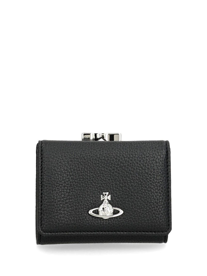 Vivienne Westwood Small Wallet With Frame Wallets - Nero | 98acf43af537f56590be10462d263adc619c3abd