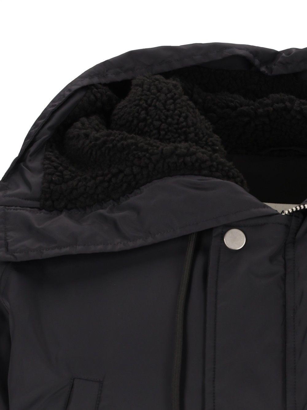 Mm6 Maison Margiela Hooded Bomber Jacket Giacche - Nero | 92307ab01848a7da1ca5fa51fad3f4b88999de5b