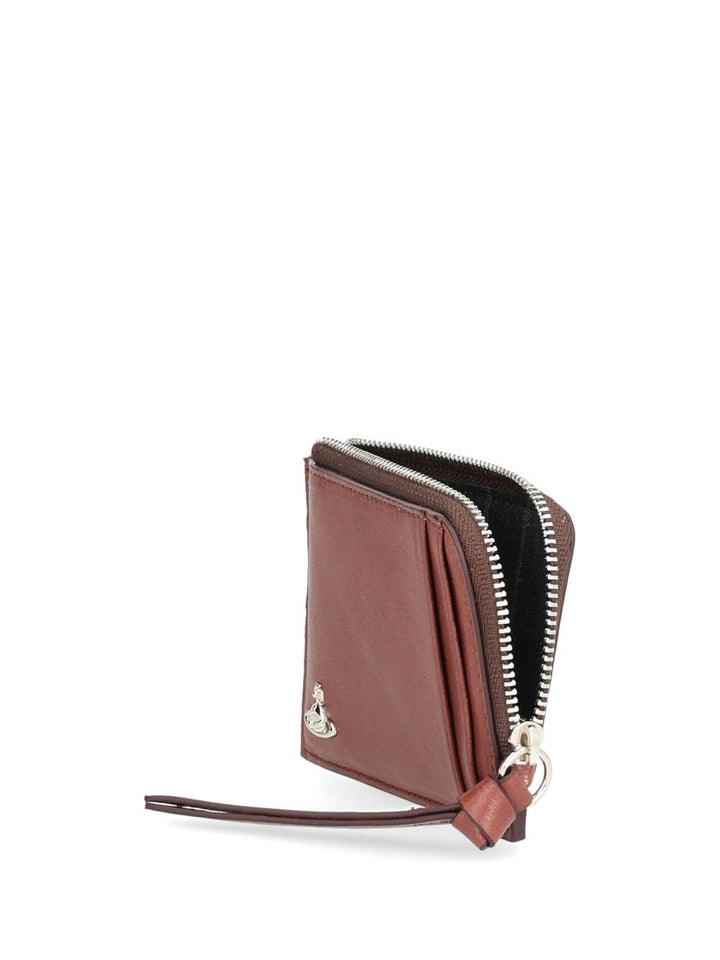 Vivienne Westwood Zip Card Holder Small leather goods - Marrone | 8b52a73743d7cd30aa3e461da34845c9b8b75dc9