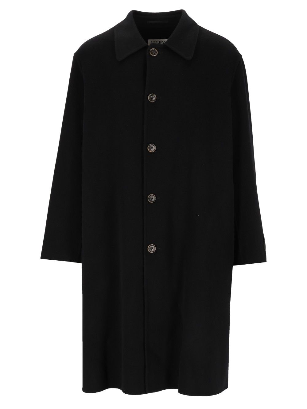 Mm6 Maison Margiela Double-Faced Coat Coats - Nero | 569c6acf50ddc7ddb43b572ddc7d150a4e19b5a8
