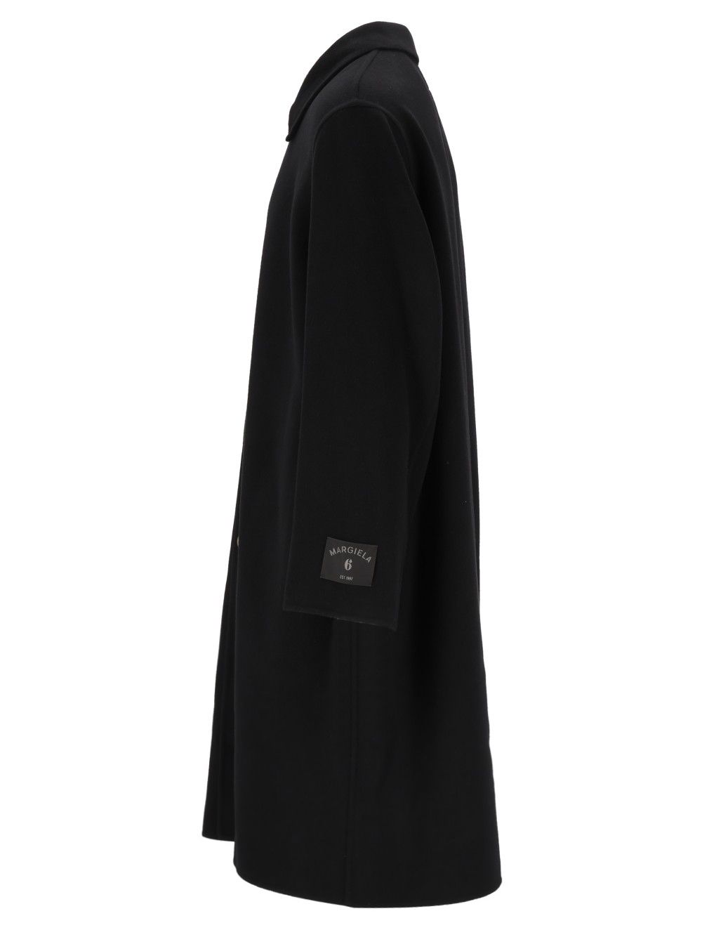 Mm6 Maison Margiela Double-Faced Coat Coats - Nero | 17003c33ec192f1cef6b50d46b8e89717813f622
