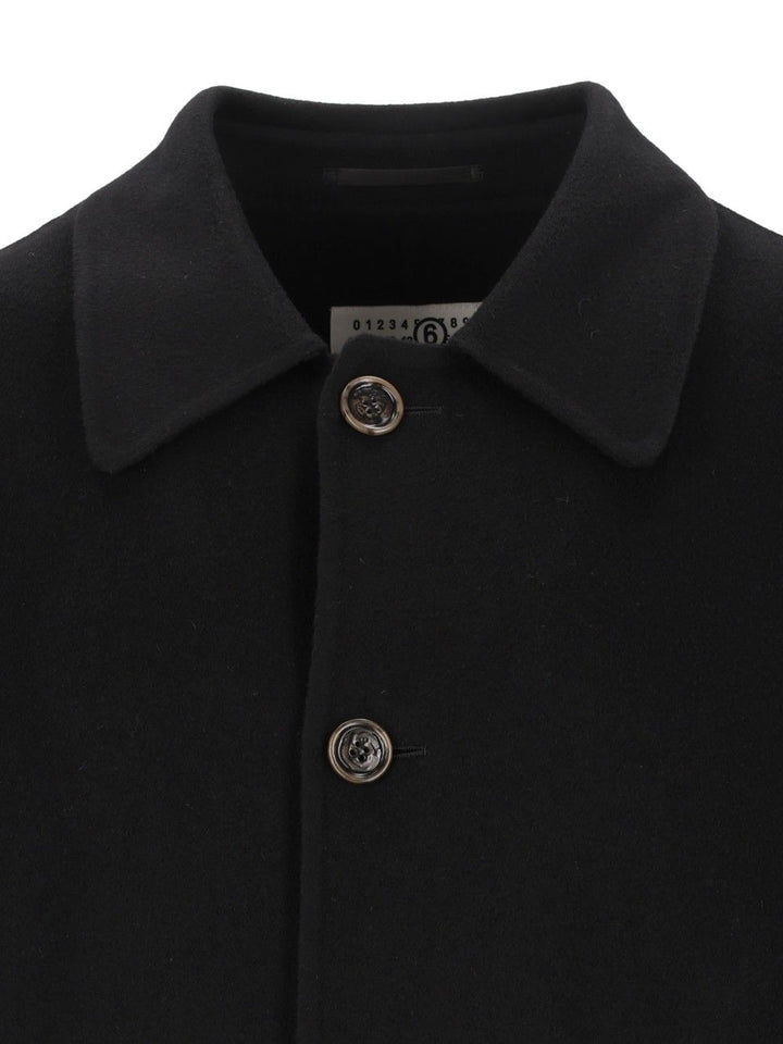 Mm6 Maison Margiela Double-Faced Coat Coats - Nero | 0c5010f920c71769312f9e6fa384f4a0880cc2e5