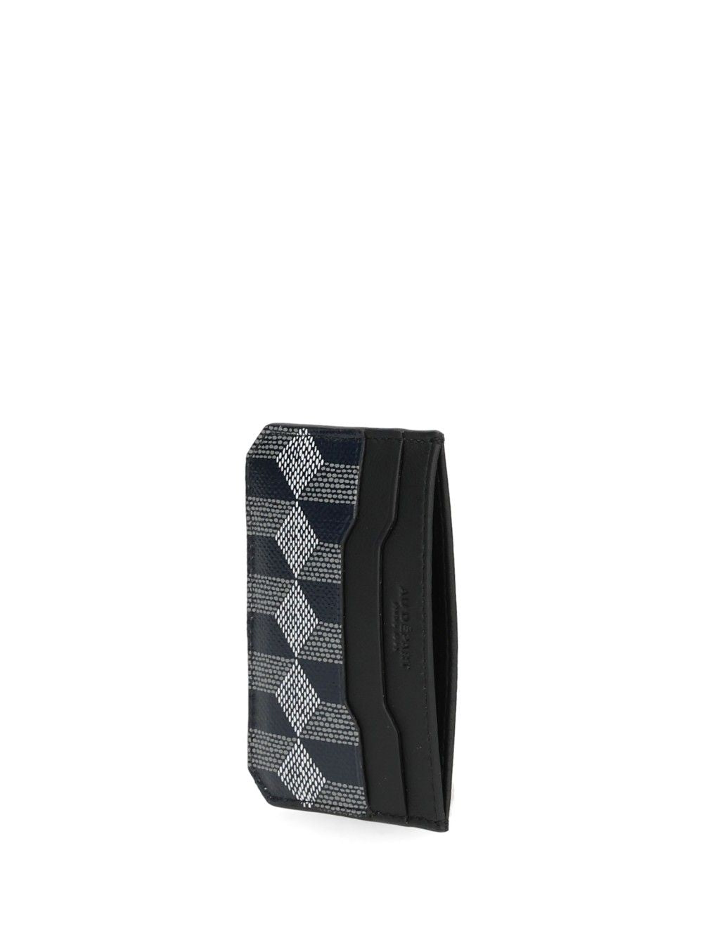 Au Depart Printed Leather Card Holder Wallets - Blu | 9c8018e7bbb4ce7e68112f138a8547096177e19a
