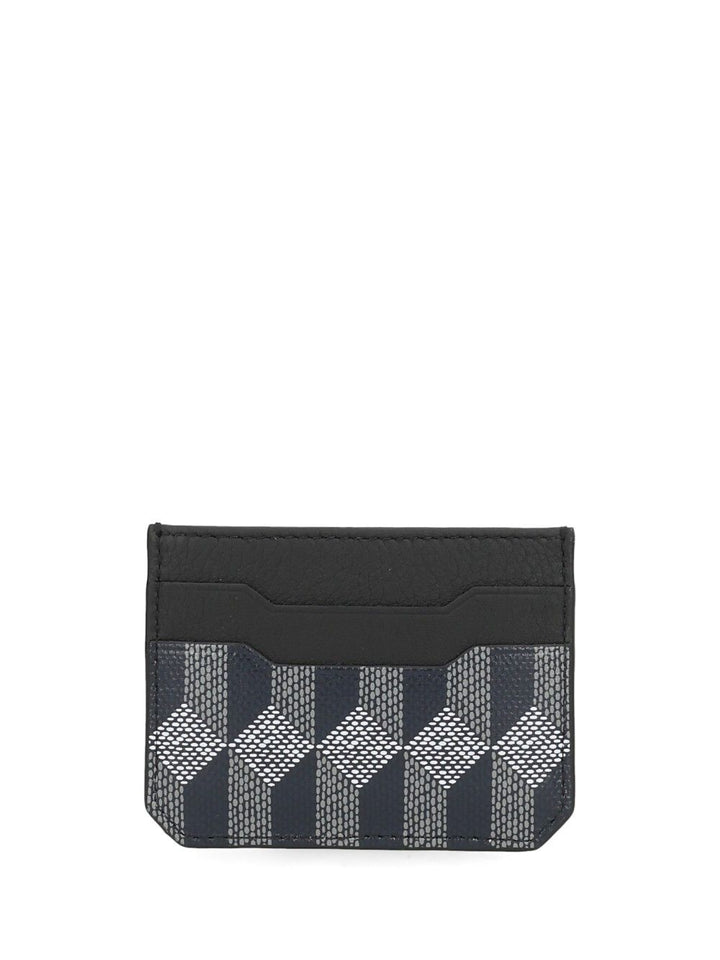 Au Depart Printed Leather Card Holder Wallets - Blu | 944844b281280f9df8b837d74b3444a4869e65af