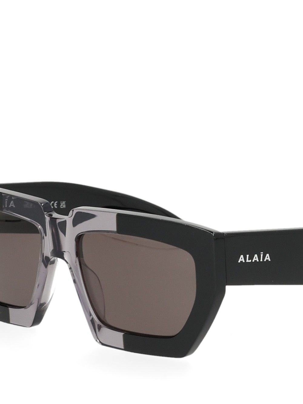 AlaÏA Oversized Two-Tone Sun Glasses - Nero | c7ae8a3a823f897d1e23634be54a345bf0bbf6e0