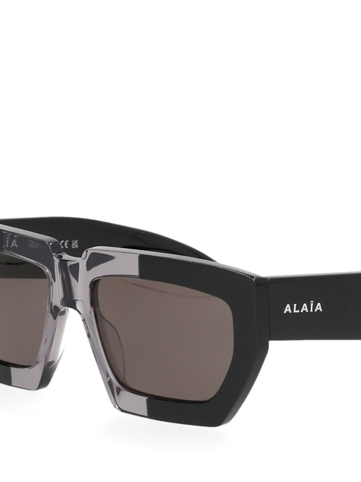 AlaÏA Oversized Two-Tone Sun Glasses - Nero | c7ae8a3a823f897d1e23634be54a345bf0bbf6e0