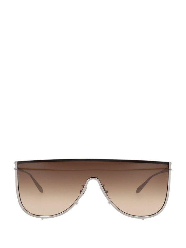 Flat-Top Sun With Logo Glasses Marrone