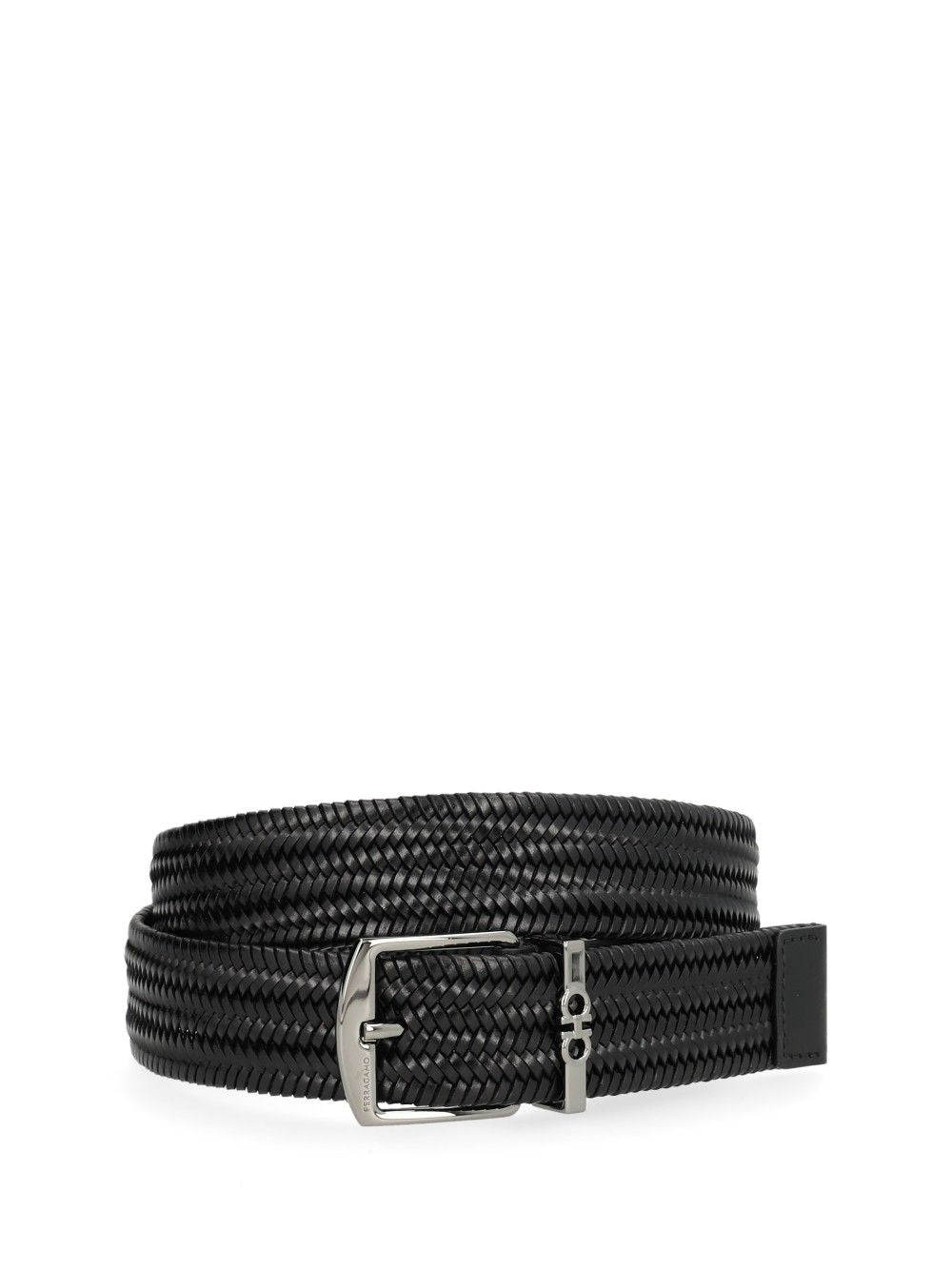 Ferragamo Woven Belt Cinture - Nero | 2f803dac32deb5d9efeec3a5a8517f57408c8007