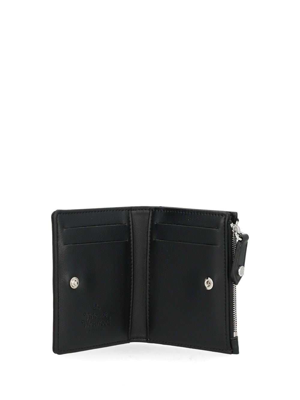 Vivienne Westwood Slim Card Holder With Flap Small leather goods - Nero | 8d80d71b995cc6d142c2d63bbede96e313106f45
